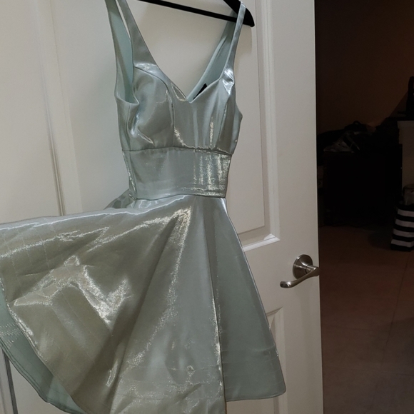 Sequin Hearts Dresses & Skirts - Seafoam green metallic Dress